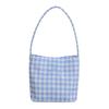 2025 Summer New Simple Nylon Underarm Bag Niche Design Letter Embroidery Portable Bucket Bag