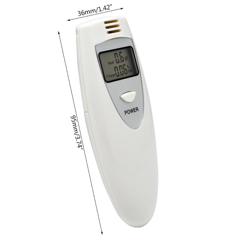 Semiconductor Sensor Blowing Alcohol Tester LCD Digital Display Drunk Driving Detector Breathalyzer for Law Enforcement