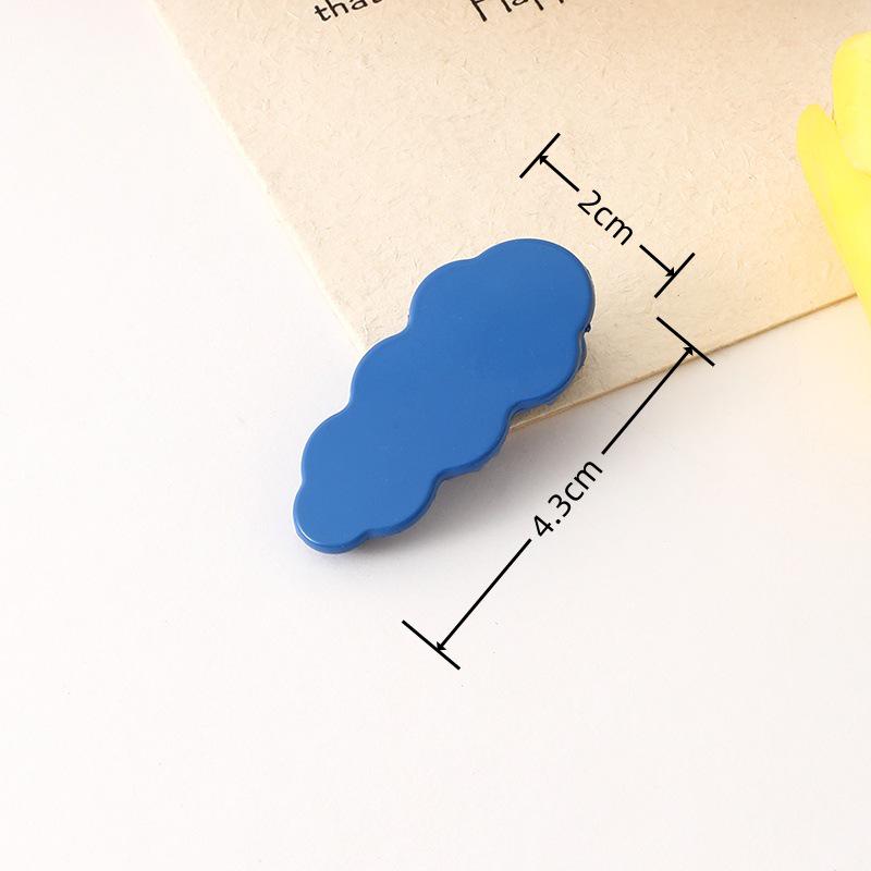 Spray-Painted Pastel Cloud Hair Clip for Women – Handmade Summer Accessory
