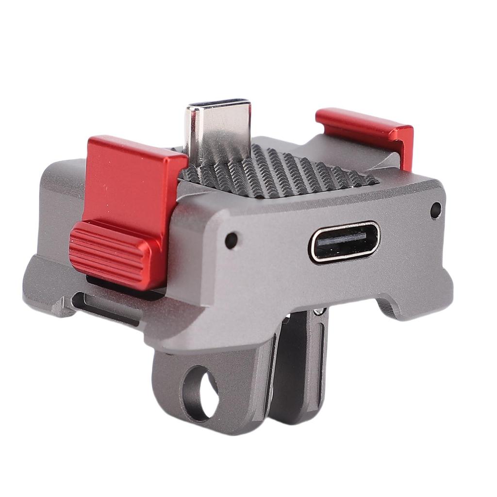 Charging Adapter Base Fit for Osmo Pocket 3 Action Camera Desktop Type C Charging Dock Aluminum Alloy Bracket Cold Shoe