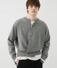 Windeo Sleeve-Cut Fine Cotton Cardigan - Melange Gray