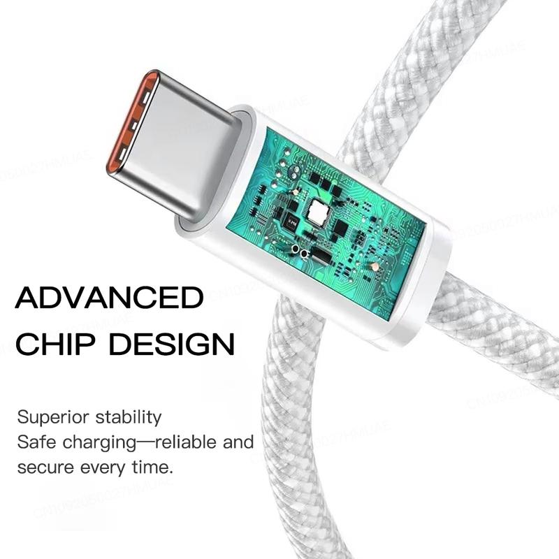 100W 3 In1 Multi Port Charging Cable For iPhone Android Phone Xiaomi Huawei Type C Braided Fast Charger Data Cord Wire Line 1PC