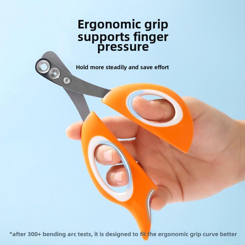 Cat Orange Double Hole Simple Nail Clippers Pet Nail Clippers Dog Nail Clippers Cat Paws Special Cat Supplies for Beginners
