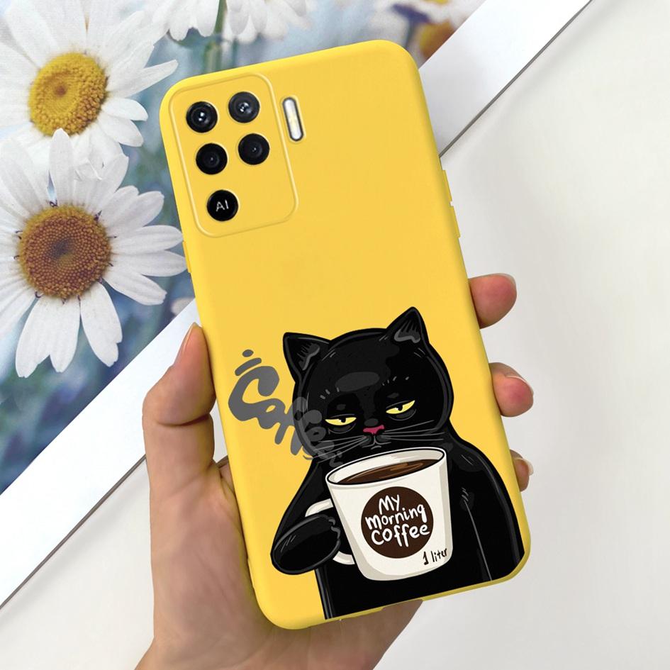 For OPPO Reno 5 Lite Case CPH2205 Popular Flower Soft Silicone Back Cover For OPPO A94 5G CPH2211 A 94 Reno 5Z Reno5 Lite Bumper