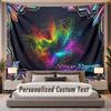 Neon Colorful (1) Theme Personalized Tapestry Custom Name Text Wall Hanging Tapestry Home Background Decoration
