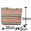 Boho Strandtasche Ethno Azteken Muster mit Reißverschluss
