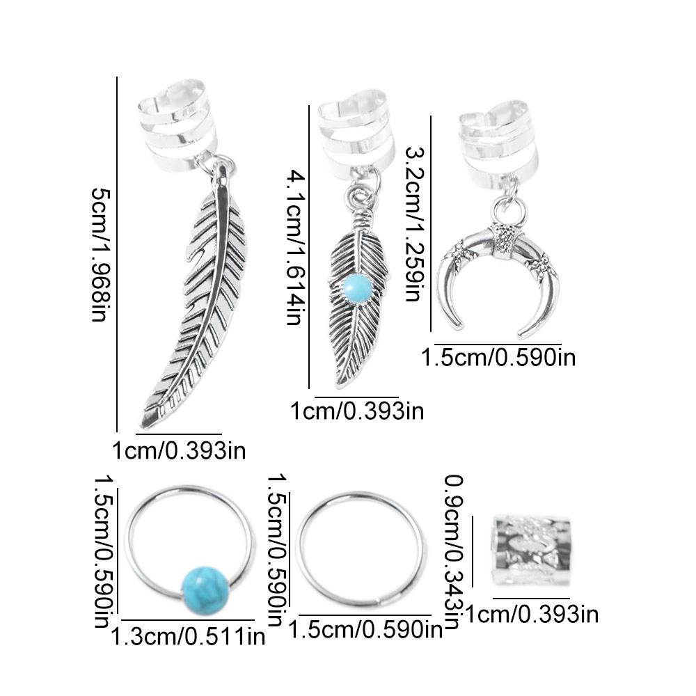 31 Stück Dreadlocks Hohle Haarringe Haarflechten Haarflecht-Röhrchen Dreadlocks Perlen Deko