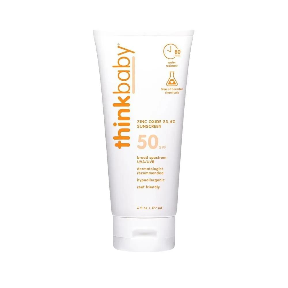 

Thinkbaby 50 Baby Sunscreen 177ml Thinkbaby 50+ Baby Sun Safe, Natural Sunblock