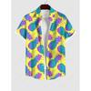 Men's Plus Size Summer Casual Shirt 3D Printed Hawaiian Shirt Beach Vacation Button Short Sleeved Shirt Men's Casual