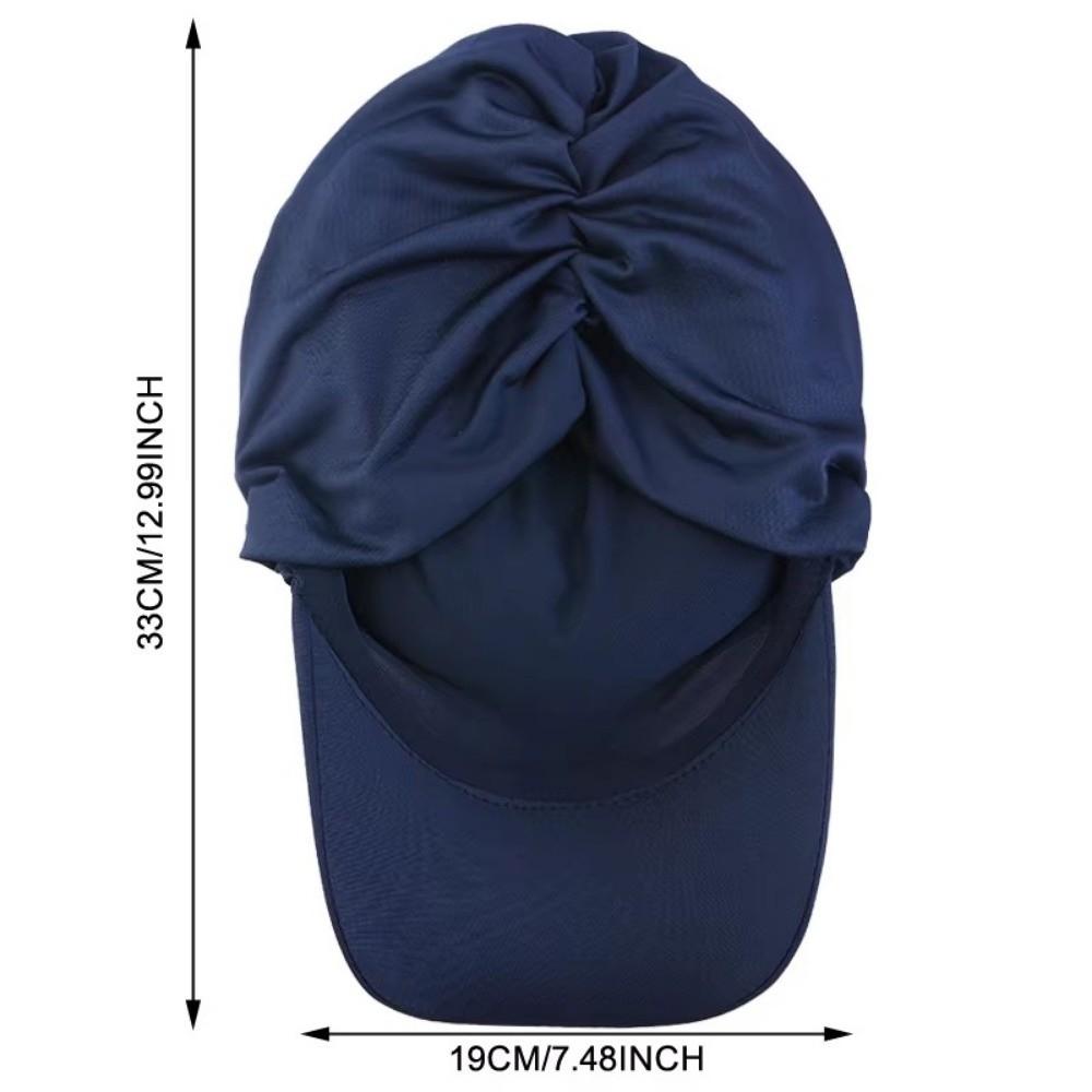 Outdoor Baseball Cap Headscarf Summer Sun Visor Hat Casual Islamic Hat Wrap Casquette Gorras