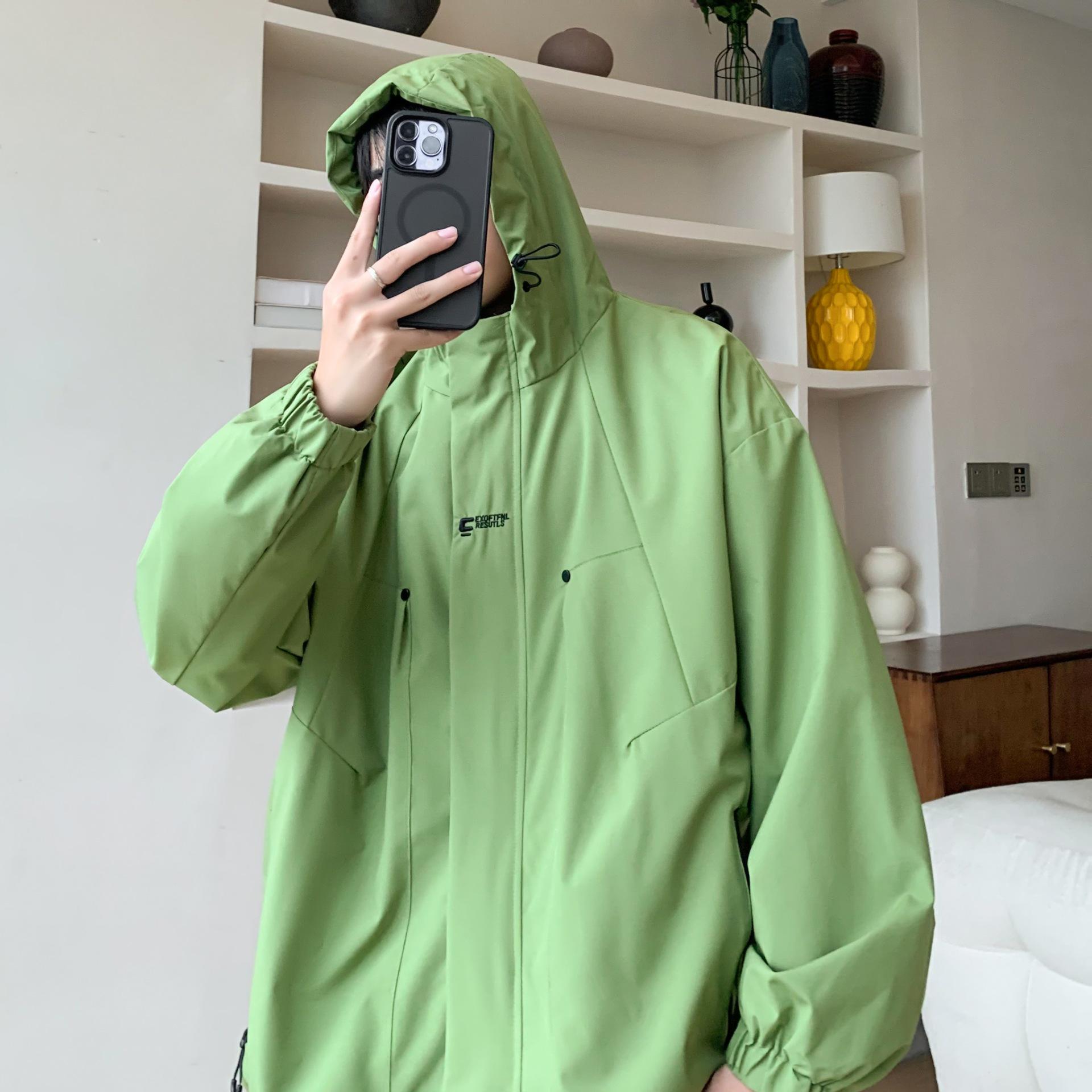

Men s Retro-Inspired Casual Hooded Jacket - Autumn/Winter Collection XL світло-зелений колір