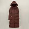 OFTBUY 2024 Winter Weiße Entendaunenmäntel Klassische Dicke X-Lange Warme Jacke Elegante Große Lose Daunenjacke Mit Kapuze