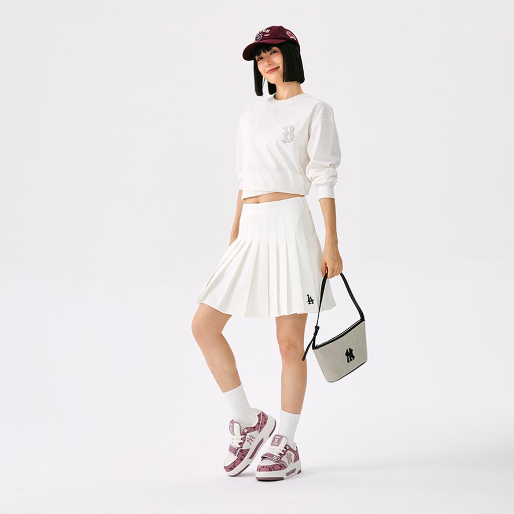 New MLB Boston Red Sox Basic Collection 25FW T Shirt Unisex Ivory White 3ATSB0554-43IVS