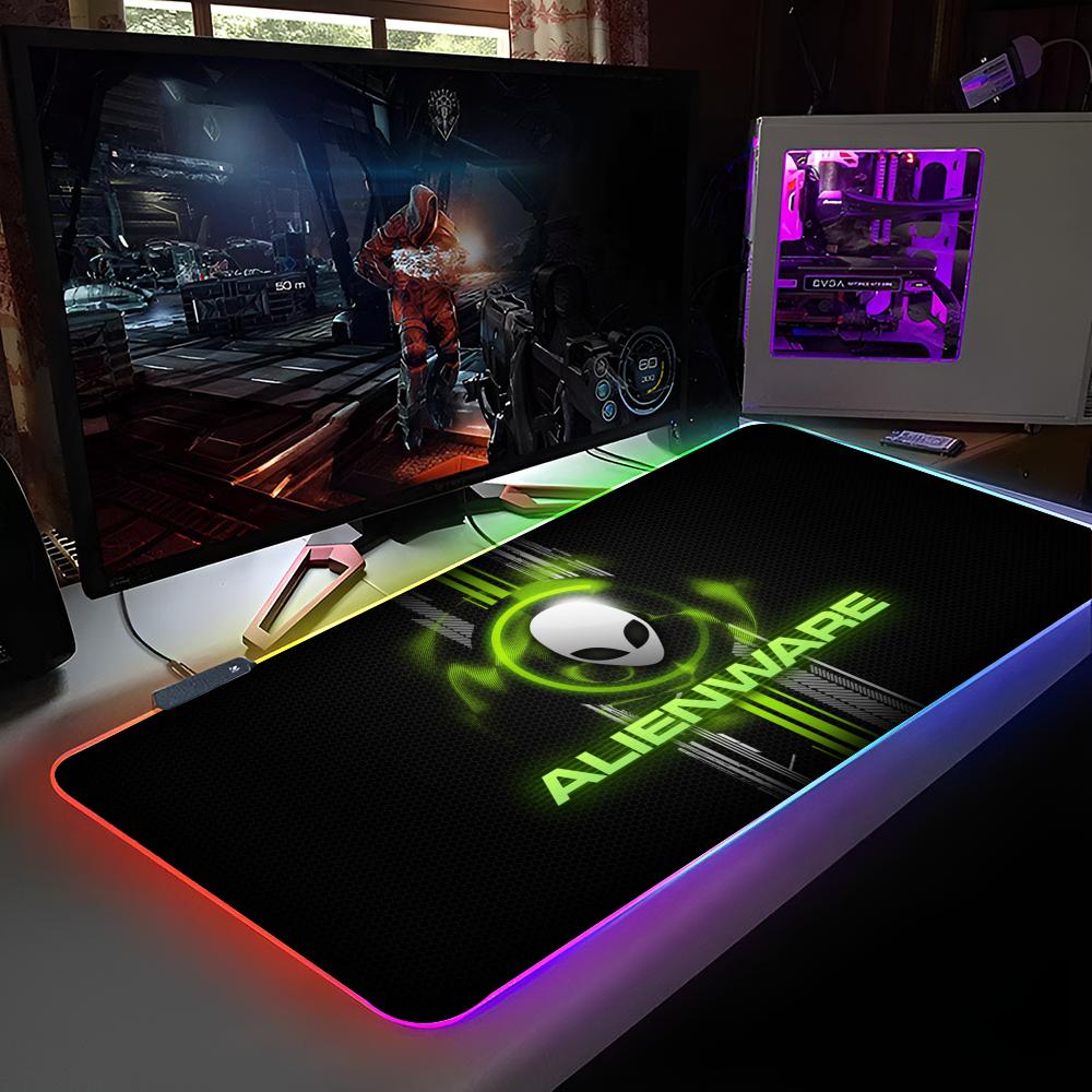Alienware Mouse Pad RGB Backlit Mouse Pad Laptop Mouse Pad Laptop Gamer Computer Desk Gaming Accessories