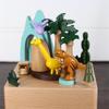 Dinosaur Land Music Boxes, Wooden Crafts, City In the Sky, Home Ornaments Decoration, Christmas, New Year's, Birthday Gifts