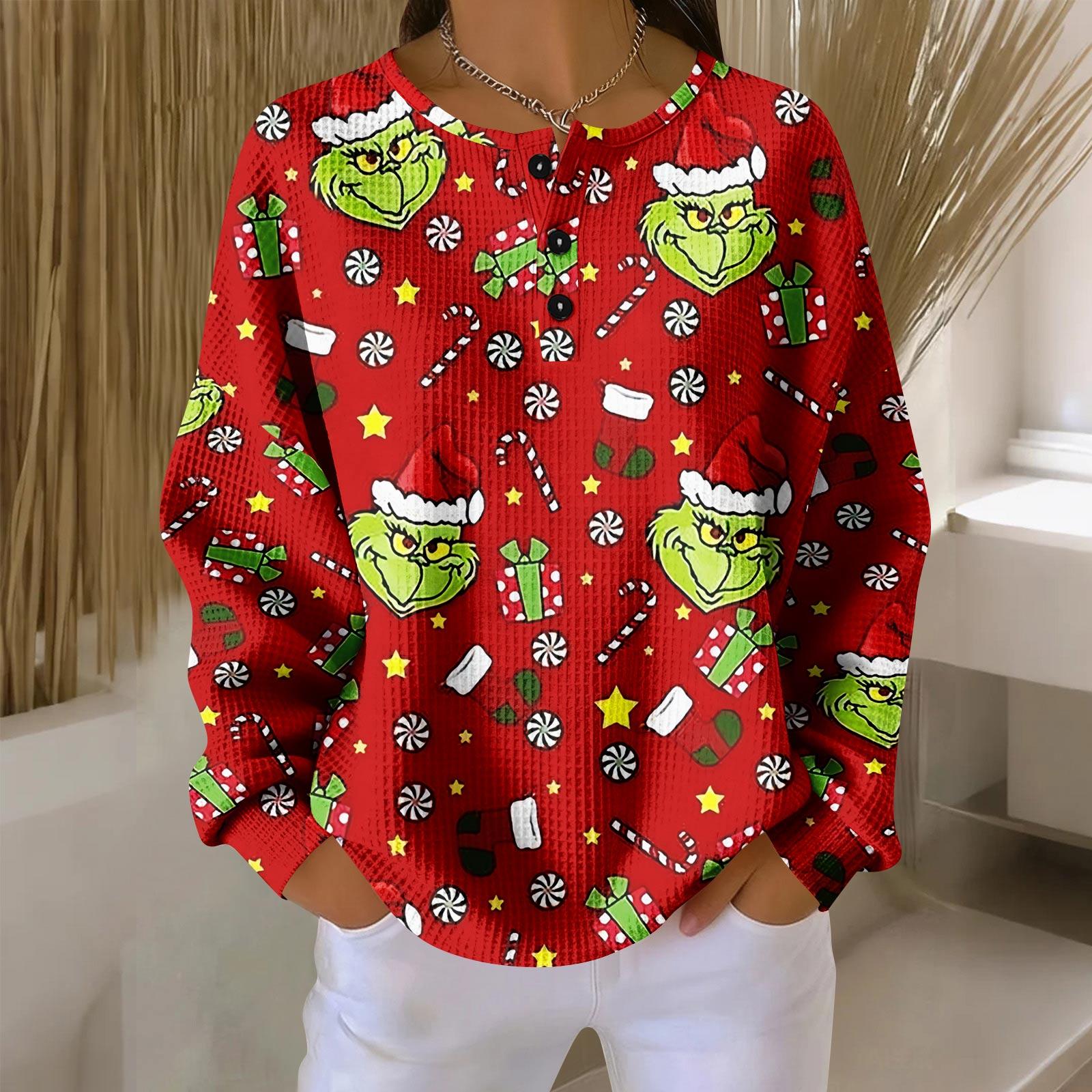 

Женские повседневные рубашки с длинным рукавом, топы на пуговицах с V-образным вырезом, свободный трикотаж, осенние фавориты для женщин XL винный