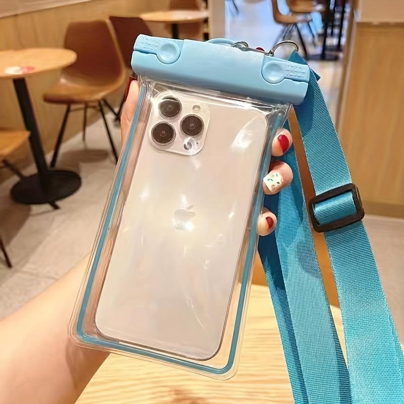 

Сенсорная сумка для телефона, Светящийся чехол для плавания и дайвинга, Портативная дорожная сумка для телефона с регулируемым шнурком 1pc синий