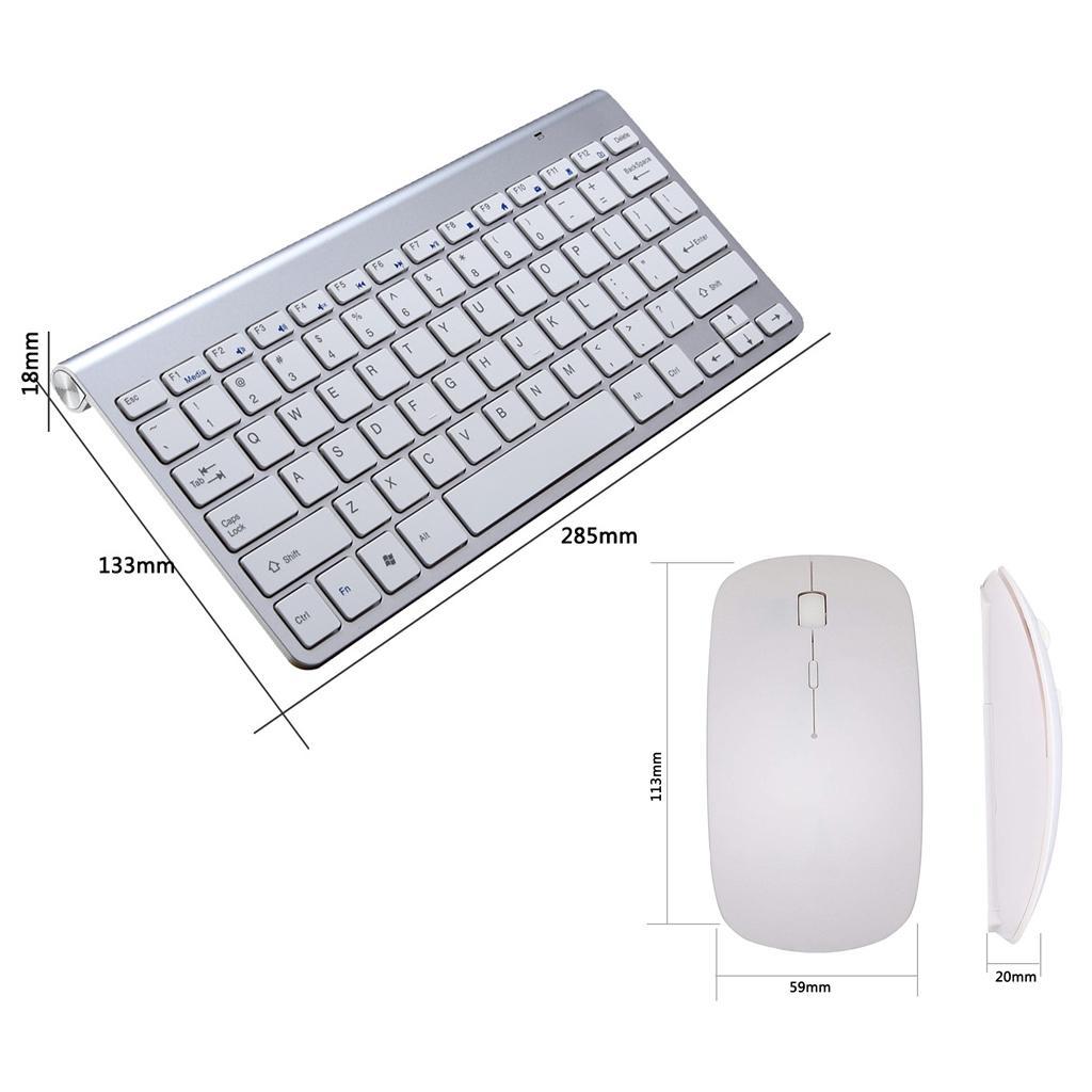 Wireless Keyboard and Mouse Stable Signal Barrier-free Operation Round Keys for Tablet and Smart Device Compatibility