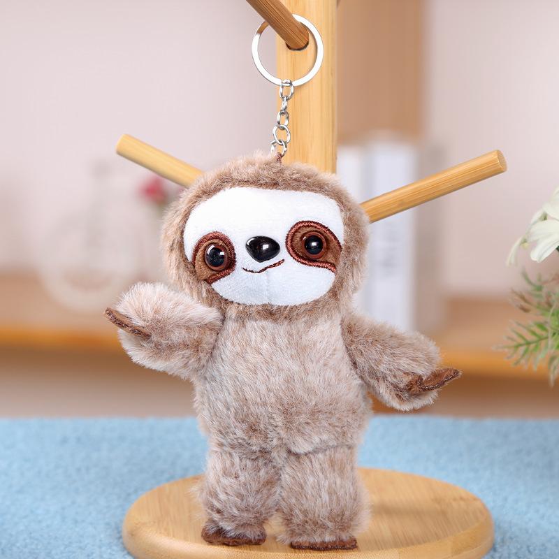 Sloth Doll Pendant Keychain Small Doll Bag Jewelry Plush Toy Birthday Gift Cute Doll