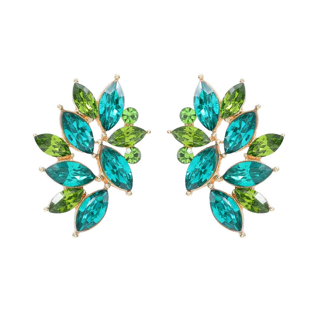 Modische Strassblumen-Steckohrringe für Damen Neues Klassisches Retro-Design Zirkon Party-Accessoires