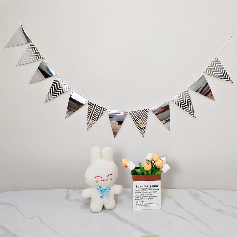 Colorful Happy Birthday Flag Decoration for Baby's First Birthday Photoshoot