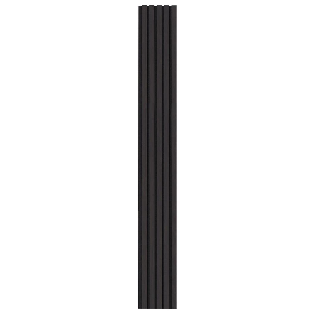 Wood Slat Acoustic Panels 7.9 X 94.5 Inch for Modern Wall Decor Black Oak