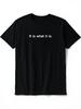 It Is What It Is Tshirt   Black And White Funny Saying, Round Neck, Retro Casual Short-Sleeved T-Shi