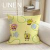 Cute Yellow Sponge Guy Cushion Cover Pillowcase Set Pcs x x Breathable Washable Sofa Cushion Cover