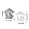 Easter Wall Decoration House with Bird Silicone Mold Spring Holiday Ornament Heart Pattern Bird House Pendant Casting Mold