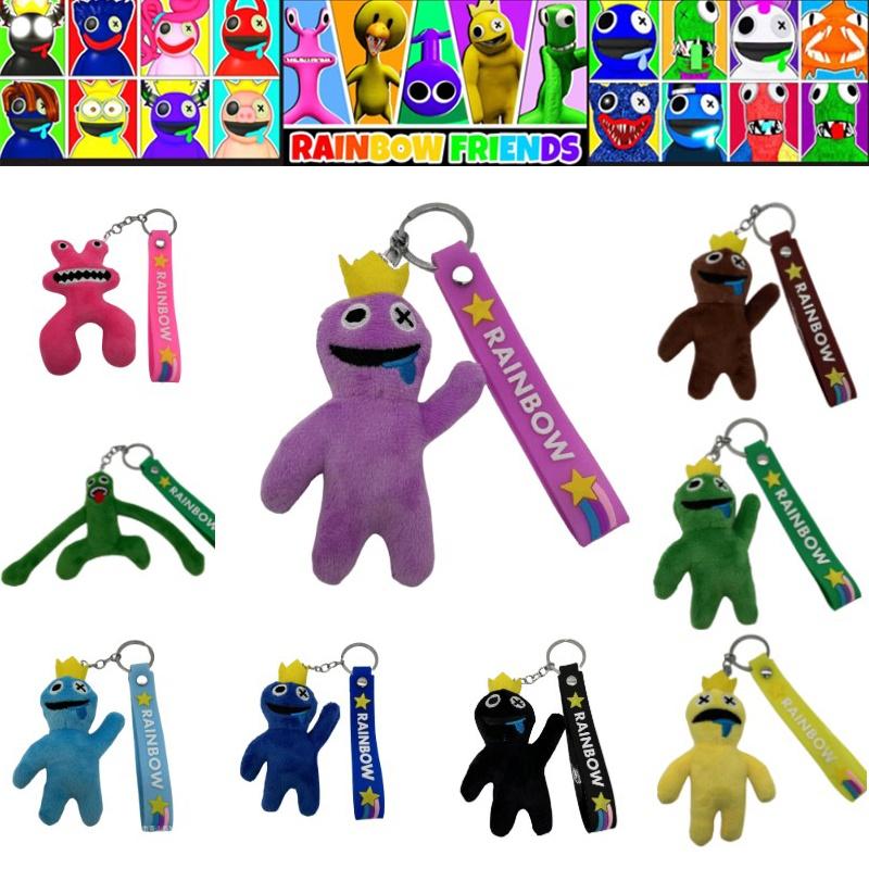 Cuddly Roblox Rainbow Friends Plush Toy Pendant Keychain