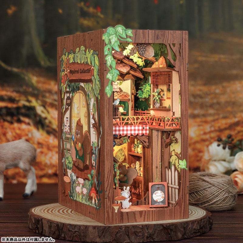 Miniature Dollhouse Squirrel Collector Wood Kit by CuteBee