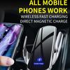 Car Wireless Charger Stand Auto Car Vent Mount Mobile Phone Holder Dock Fast Wireless Charging Station Bracket Infrared Induction Devices