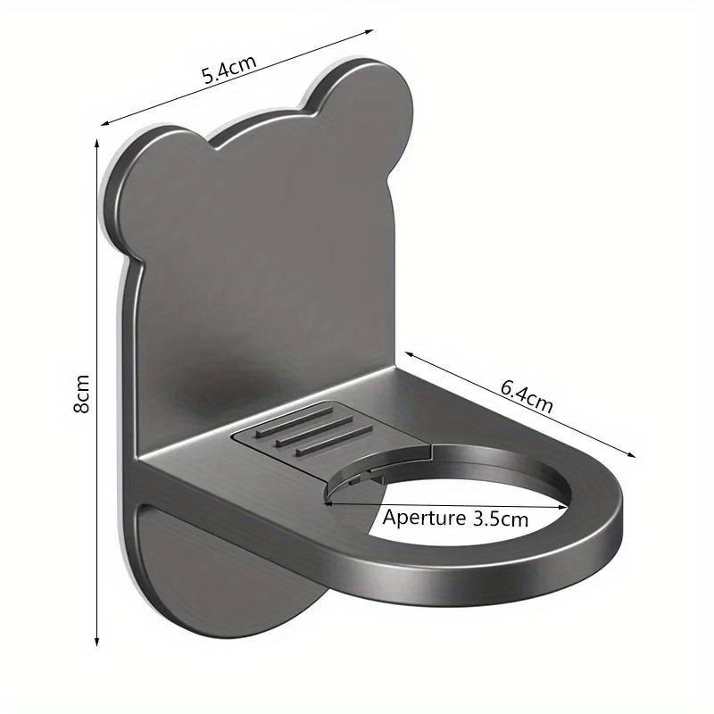 Universal Shower Gel Bottle Rack Wall Mounted Adjustable Shampoo Bottle Metal Holder Hand Soap Dispenser Hook Free Punching