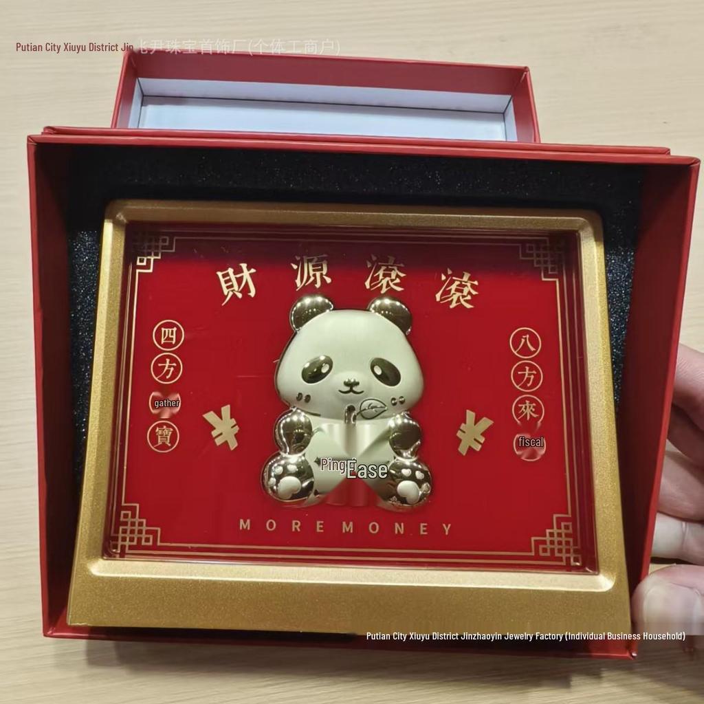 Golden Wealth God Ornament: Instant Wealth Attraction Souvenir for Elders & Friends