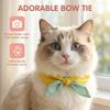 Comfortable Dog Collar Plaid Pattern Cat Bow Tie Pet Accessories Pet Cat Scarf  Take Photos