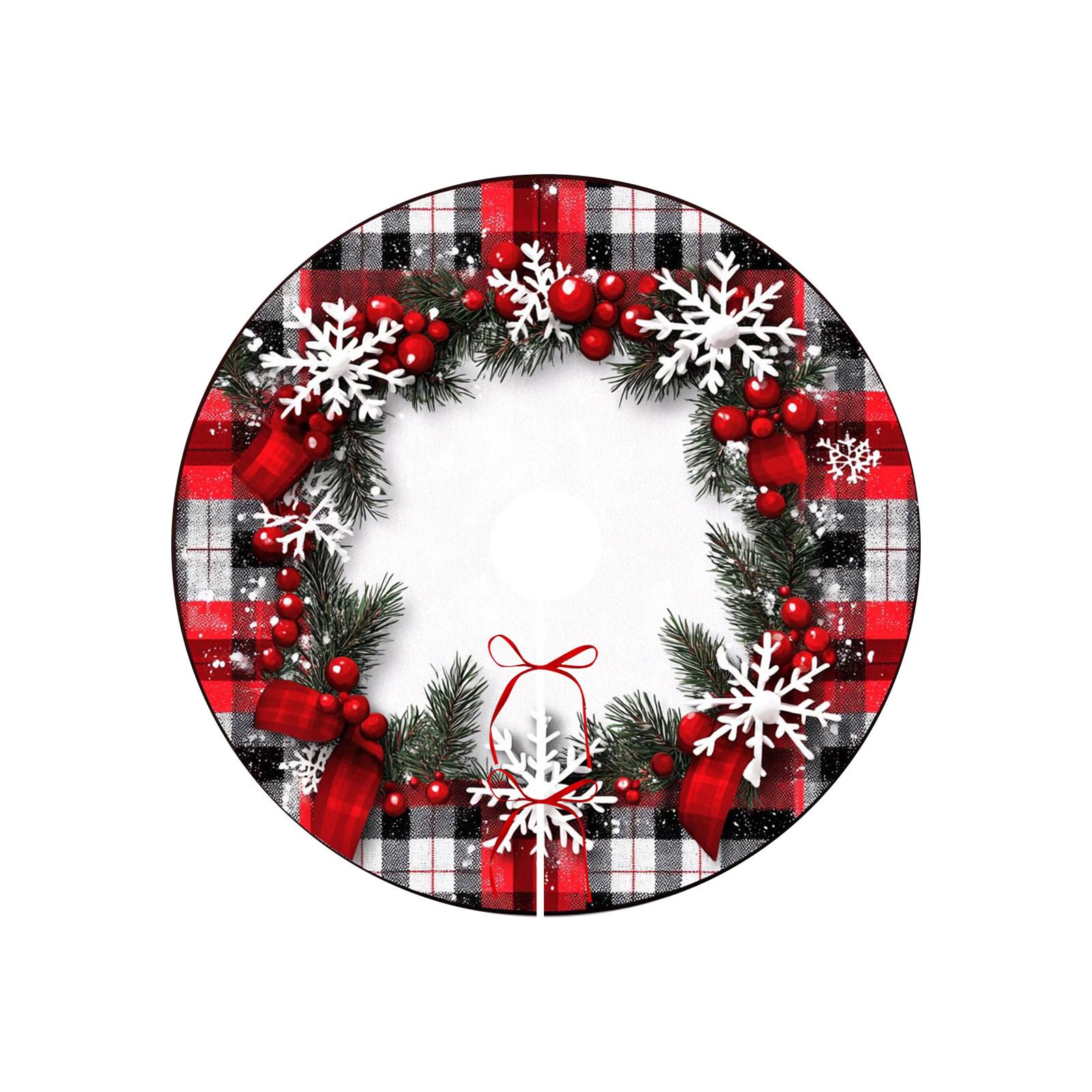

Christmas Tree Skirt Snowflake Decoration Skirt Christmas Decoration Ornament One Size красный