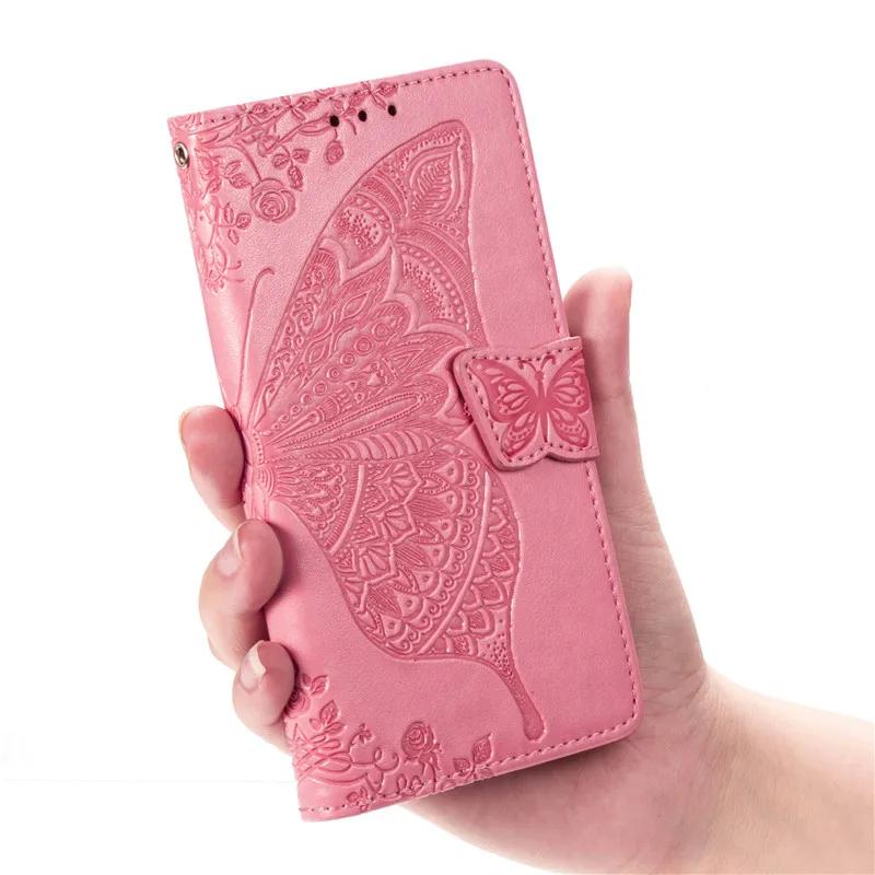 

Butterfly Leather Case For Honor 200 90 70 50 9X 10i 20 10 9 Lite 8A 8S 7A 7C 30 Pro Plus 9A 9C 9S 20S 30S 30i Flip Case Cover Honor 7A 5.45 or 7S-Case розовый
