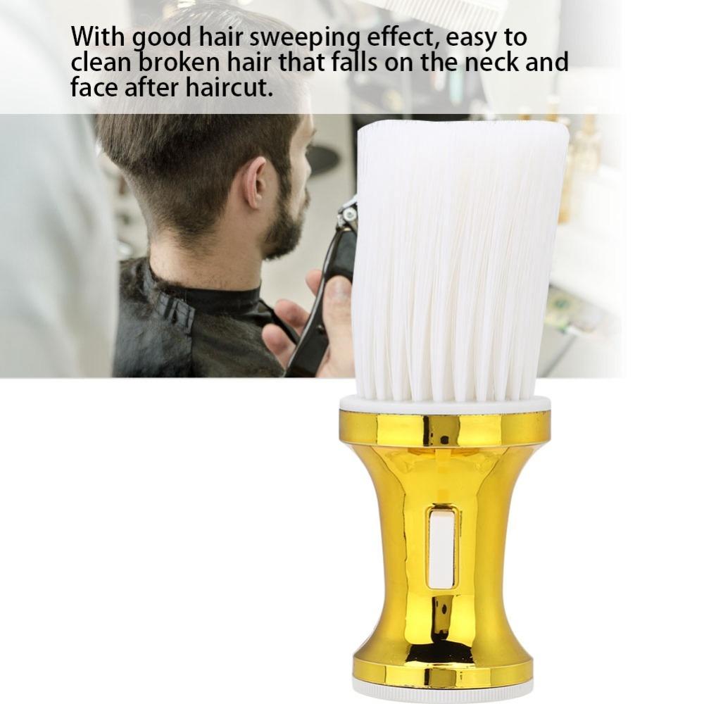 Gold Portable Hair Neck Cleaning Brush Soft Hair Styling Tool Styling Tool Barber Brush Hair Care
