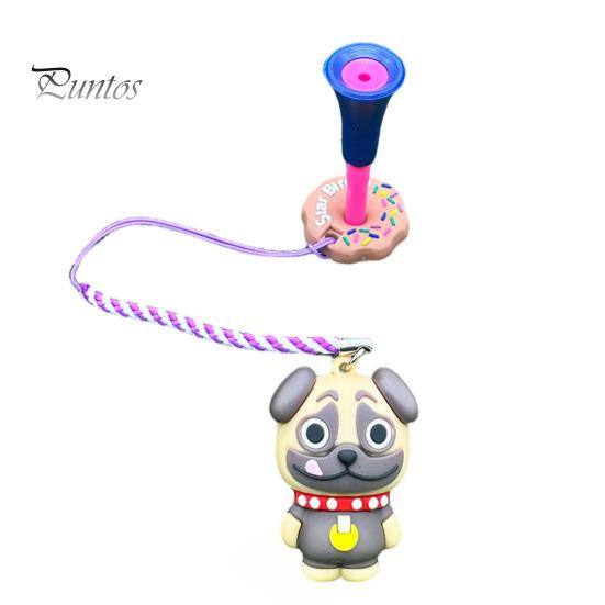 Golf Tee Organizer Cartoon Dog Hanger Plastic Anti Lost Ring Dispenser with Strap Loss Prevention Accessory for Men Women Golfer Patterned Caddy