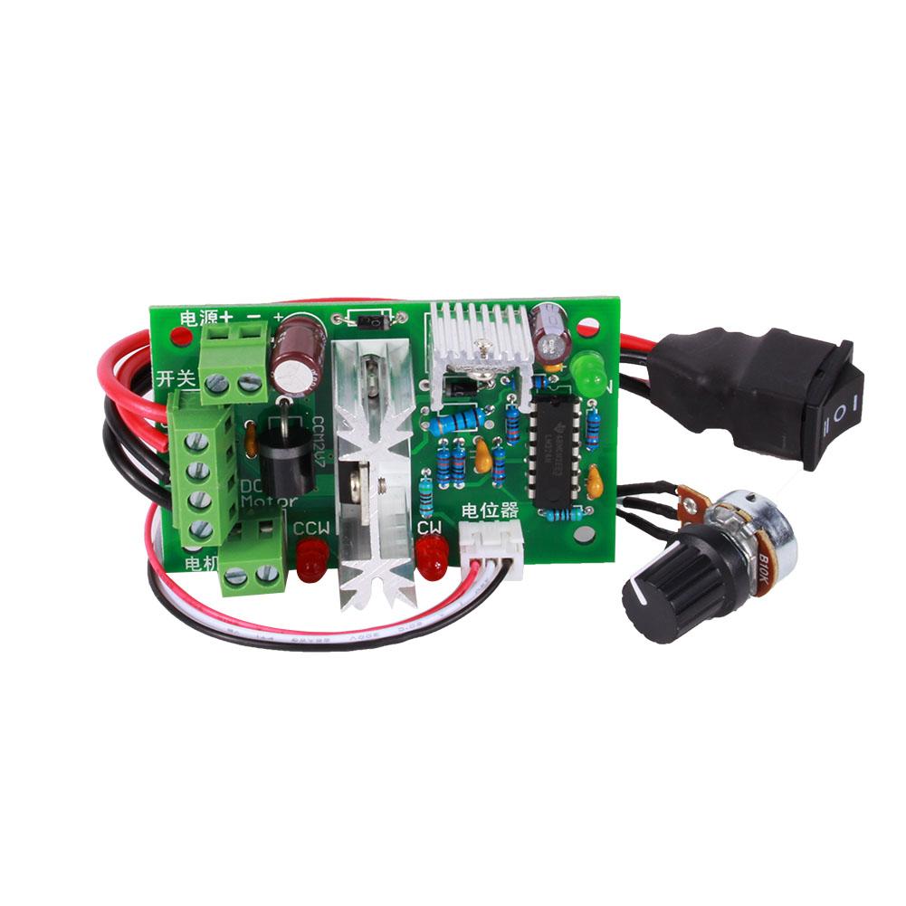 10V 12V 24V 30V Adjustable  Motor Speed PWM Controller Reversing Switch 120W