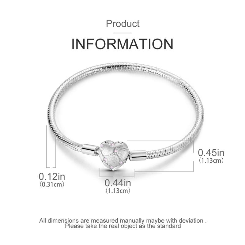 New Original 925 Silver Bracelet Heart Butterfly Bracelet For Women Fit Original Bracelet Charms Beads Jewelry DIY Gift