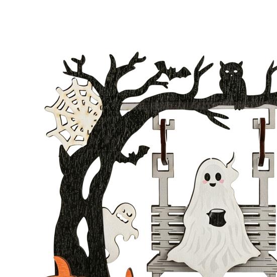 Holiday Party Table Centerpieces Funny Halloween Desktop Swing Decor, Spooky Home Decor for Living Room Decorations Tabletop, Gothic Fall Themed
