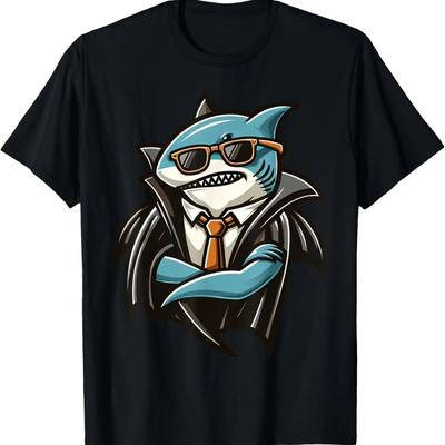 Gangsta Shark with Sunglass T-Shirt
