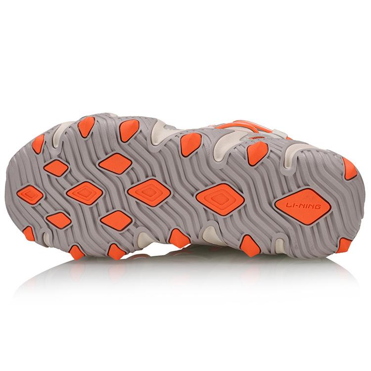 New LiNing X Claw Cat Paw Shock Absorbers With Slip Resistant Features Low Top Sports Casual Shoes Women's Gray Orange AGLQ014-3