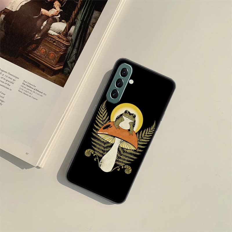 Cottagecore Frog Aesthetic Phone Case for Samsung A54 A14 A24 A34 A17 A37 A57 A55 A35 A25 A15 A07 A05S A04S A12 A22 A32 A52S A72