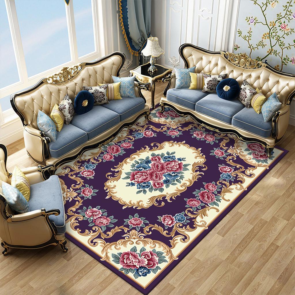 European Carpet Living Room Easy To Maintain Four Season Universal Sofa Coffee Table Carpet Bedroom Carpet