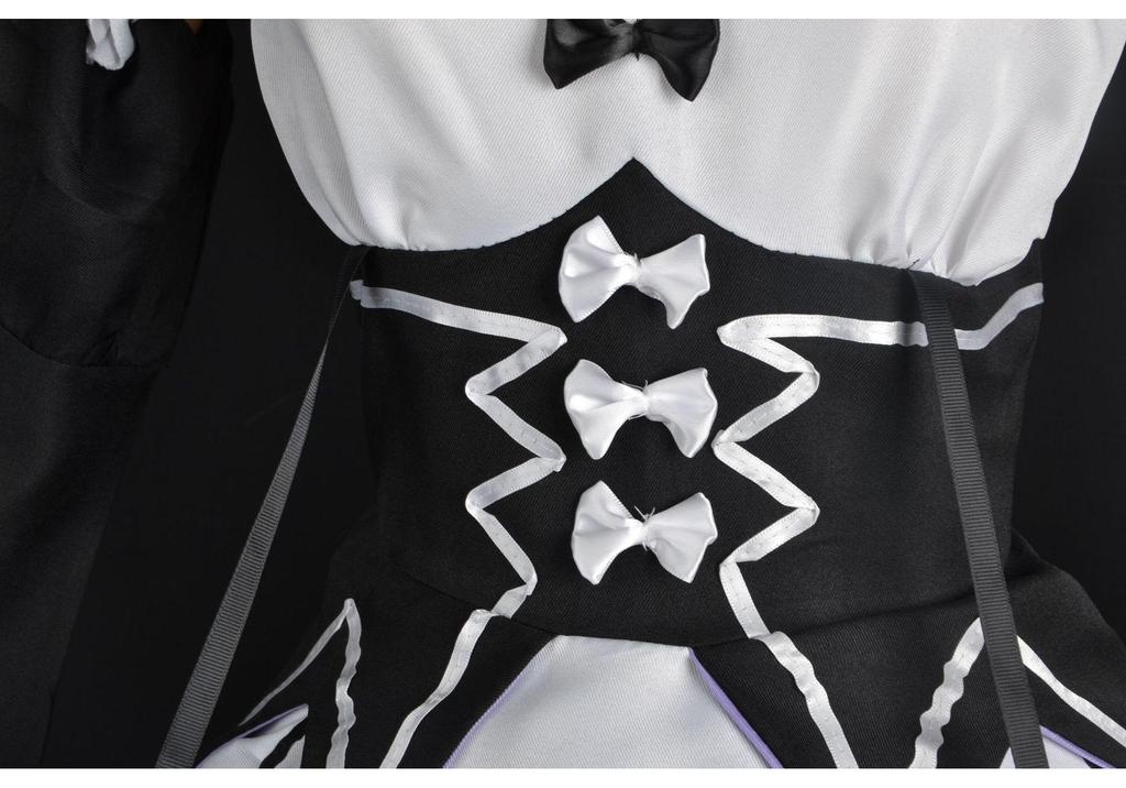 Costume da Cosplay Maid di Rem Ram - Abito Anime Bidimensionale per Donne