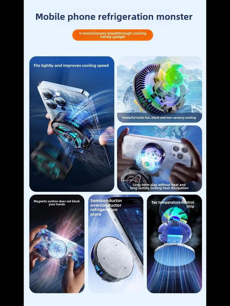 SL17 magnetický polovodičový chladič mobilního telefonu pro hraní her