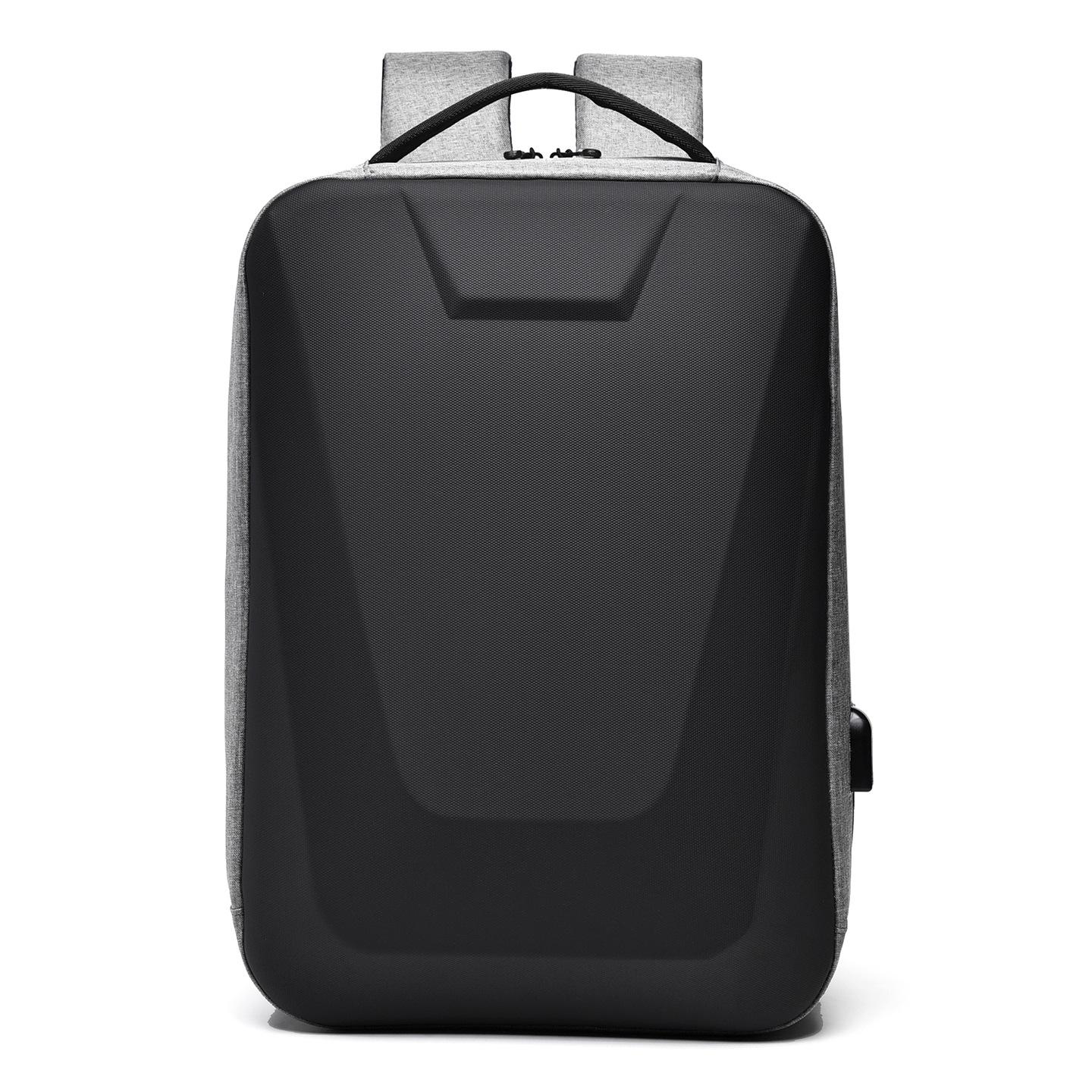 

Men s Large Capacity USB Laptop Backpack for College Students and Commuters сірий колір