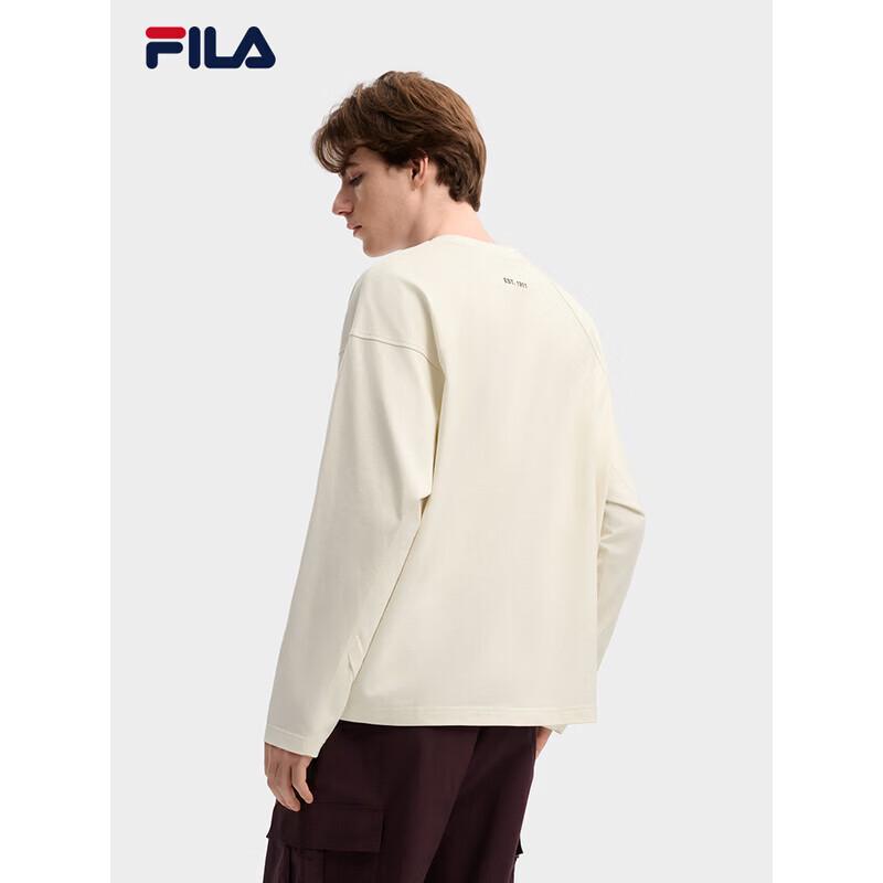 FILA Men's Casual Pure Cotton Long-Sleeve T-Shirt
